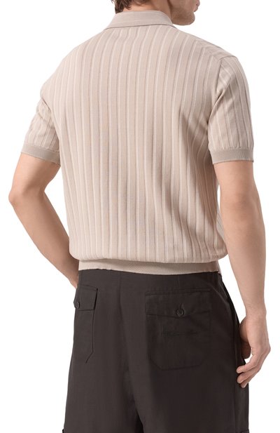 Поло из хлопка и шелка BRIONI, арт. UMR200/PCK12, фото 4