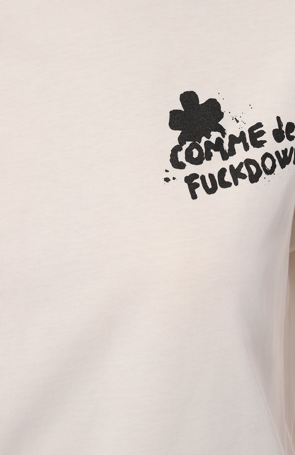 Хлопковая футболка COMME DES FUCKDOWN белого цвета по цене 6995 руб., арт. CFABW01110, фото 5 Хлопковая футболка COMME DES FUCKDOWN, арт. CFABW01110, фото 5