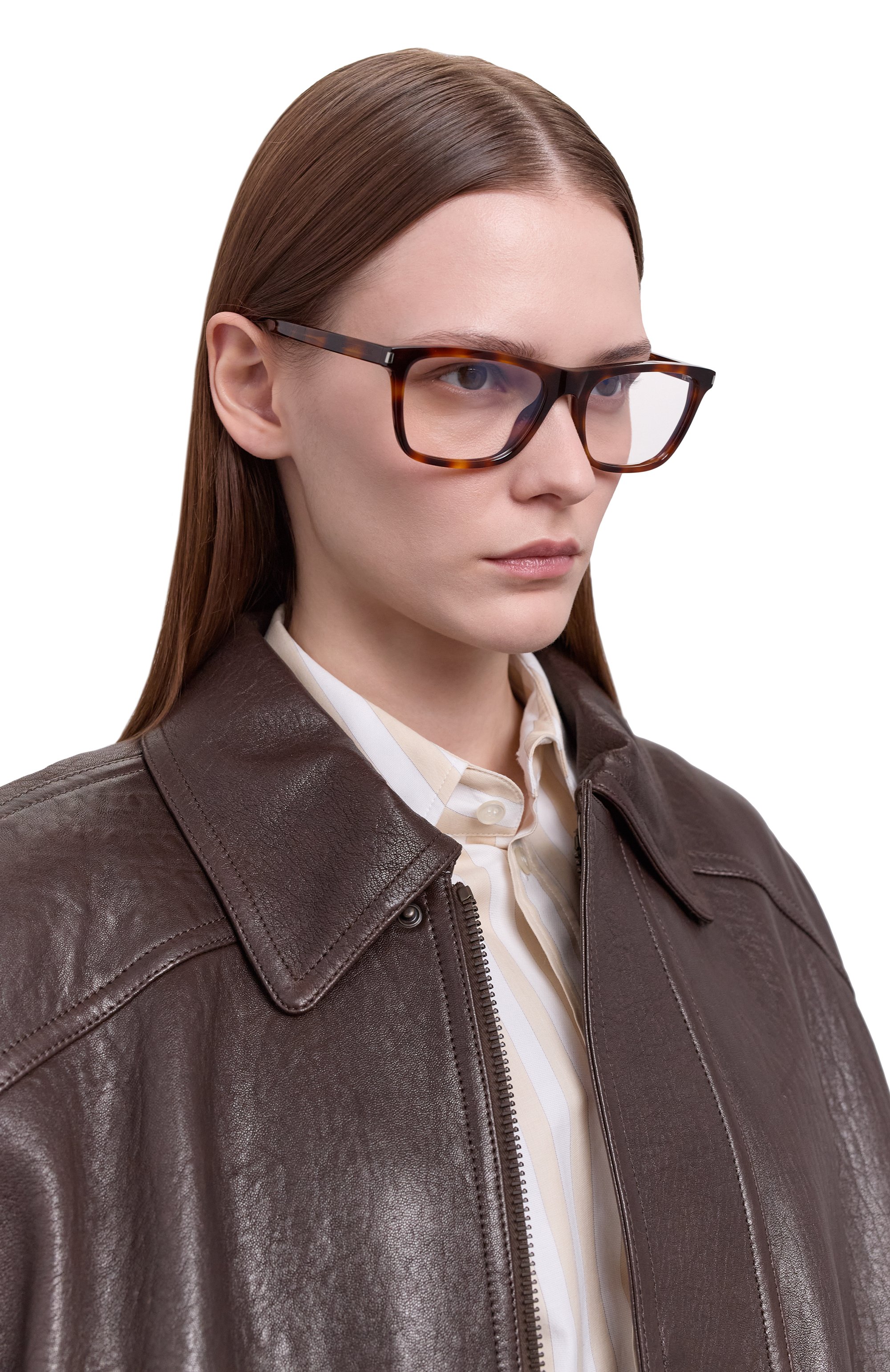 Оправа SAINT LAURENT коричневого цвета по цене 33950 руб., арт. SL 841 007, фото 3 Оправа SAINT LAURENT, арт. SL 841 007, фото 3