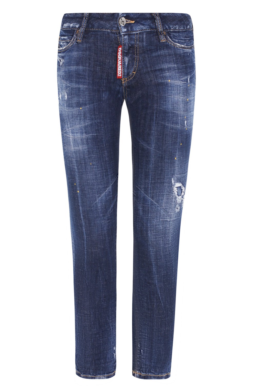 Джинсы DSQUARED2 синего цвета по цене 47000 руб., арт. S72LB0268/S30342, фото 1 Джинсы DSQUARED2, арт. S72LB0268/S30342, фото 1