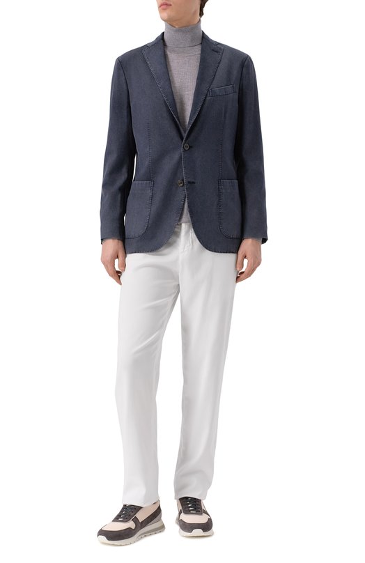 Шерстяной пиджак Boglioli N1302J/SA0430 Синий  N1302J/SA0430 Фото 2