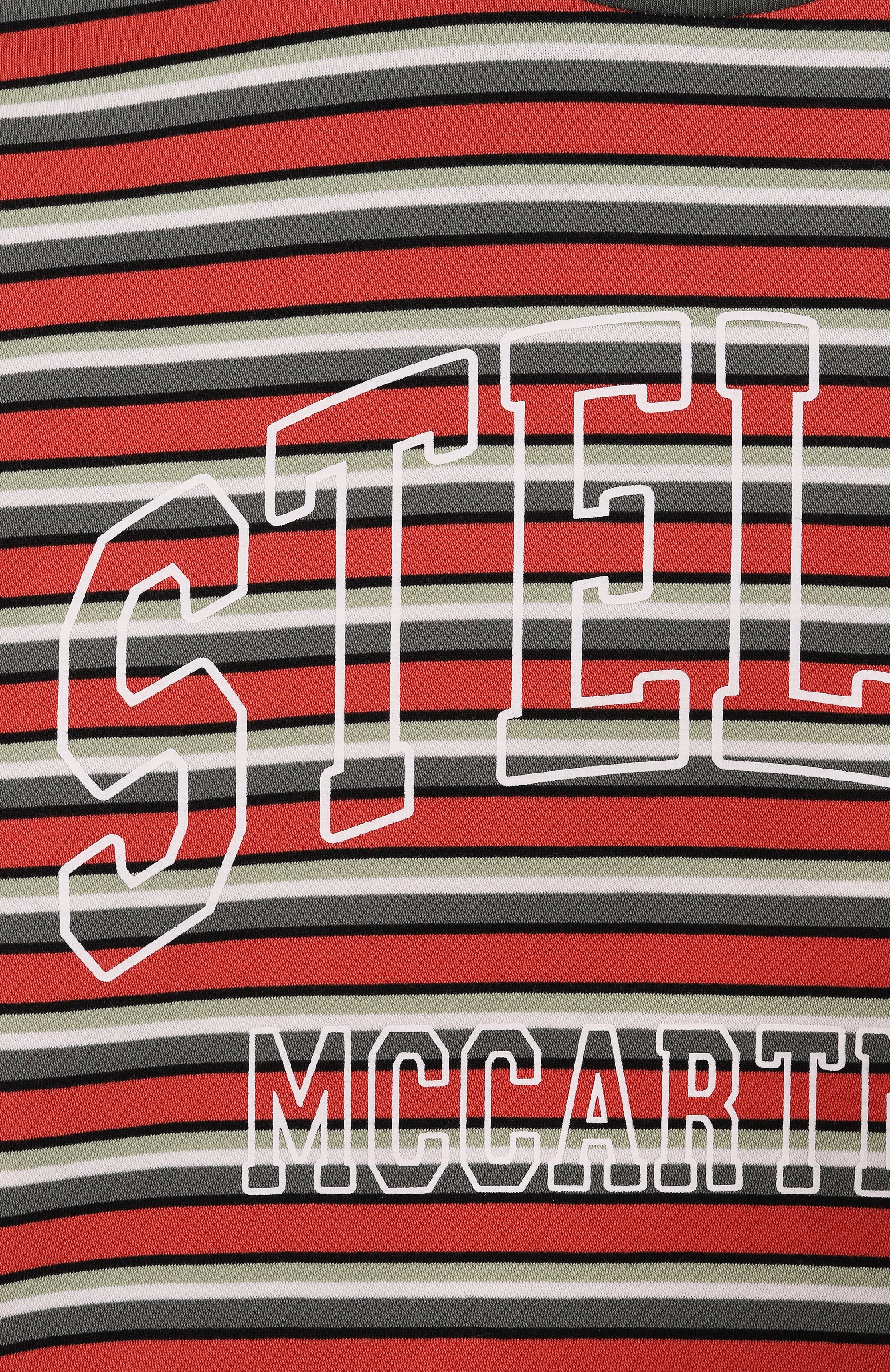 Хлопковая футболка STELLA MCCARTNEY разноцветного цвета по цене 9985 руб., арт. TX8S11, фото 3 Хлопковая футболка STELLA MCCARTNEY, арт. TX8S11, фото 3