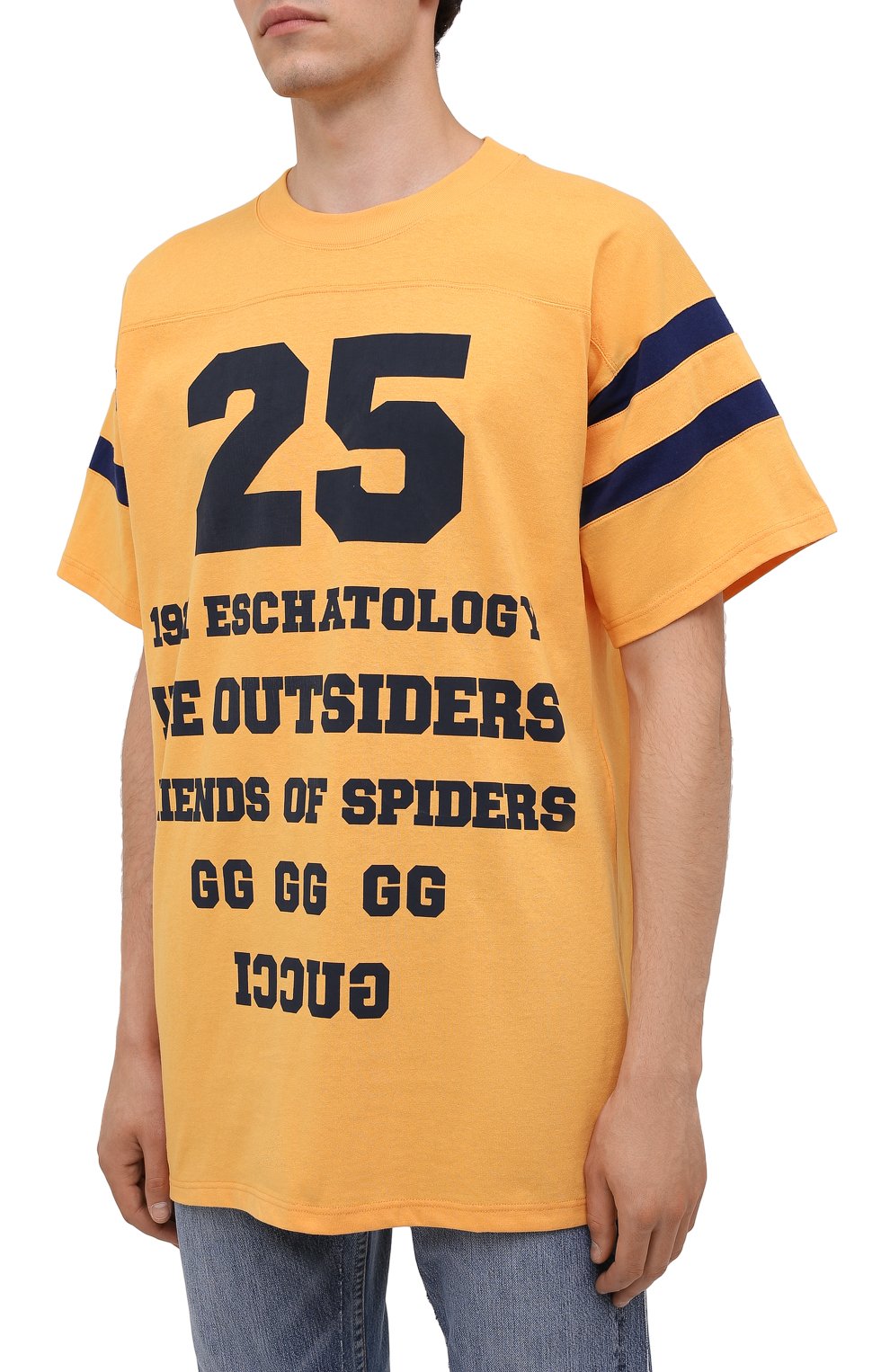 Хлопковая футболка GUCCI, арт. 655459/XJDHI, фото 3