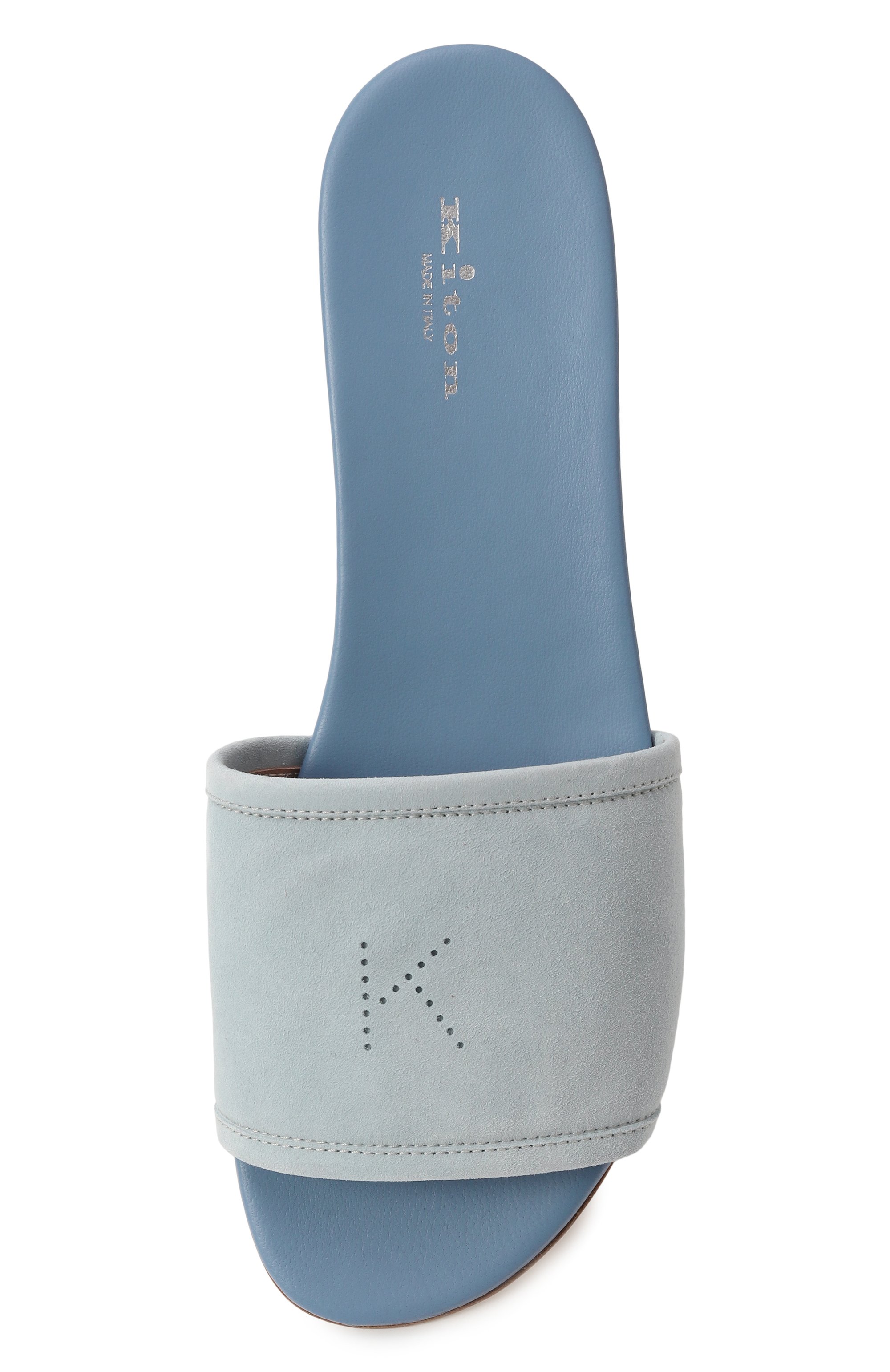 Замшевые шлепанцы KITON, арт. D57809N0100803, фото 6