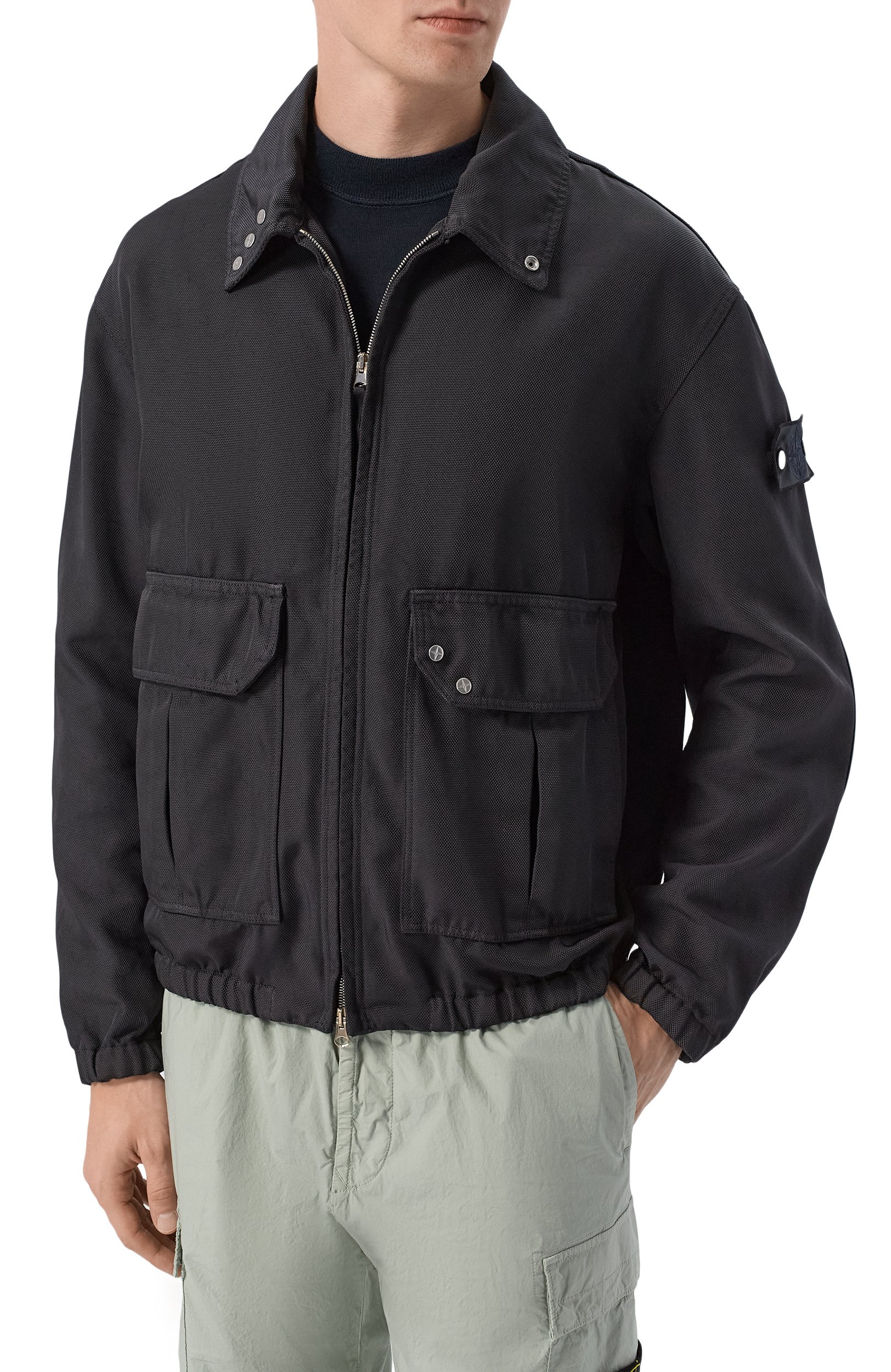Куртка STONE ISLAND темно-синего цвета по цене 141000 руб., арт. L1S144100002/S0J20, фото 3 Куртка STONE ISLAND, арт. L1S144100002/S0J20, фото 3