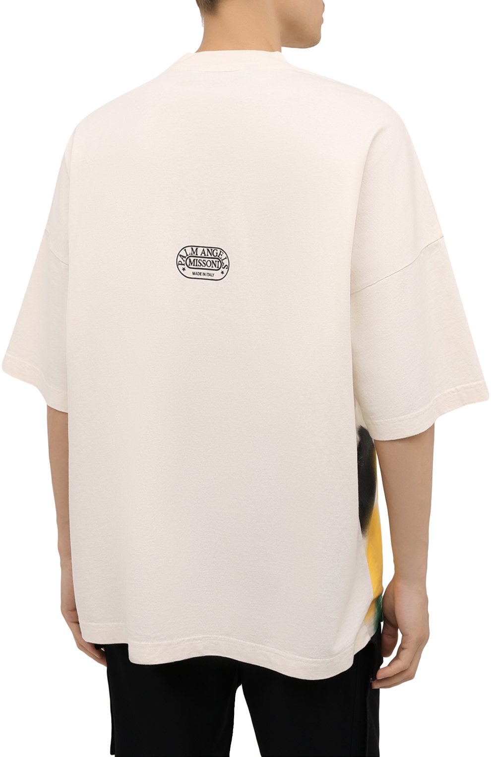 Хлопковая футболка palm angels x missoni PALM ANGELS, арт. PMAA041F21JER0060310, фото 4