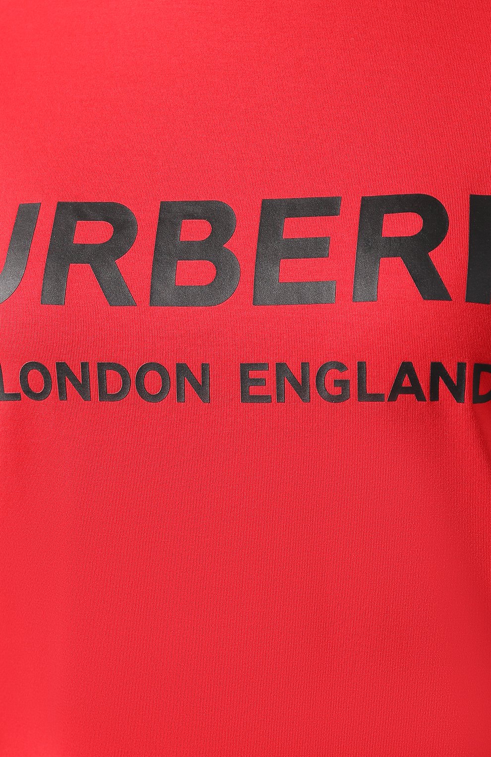 Хлопковая футболка BURBERRY красного цвета по цене 43250 руб., арт. 8021272, фото 5 Хлопковая футболка BURBERRY, арт. 8021272, фото 5