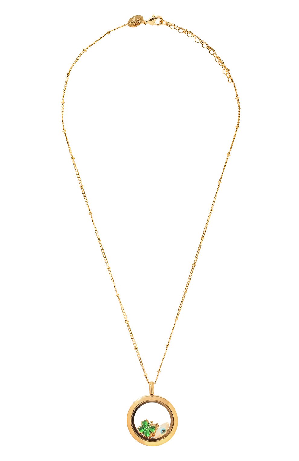 Кулон на цепочке HYPSO, арт. L0CKET MEDIUM 3 CHARMS G0LD C0L0R, фото 1