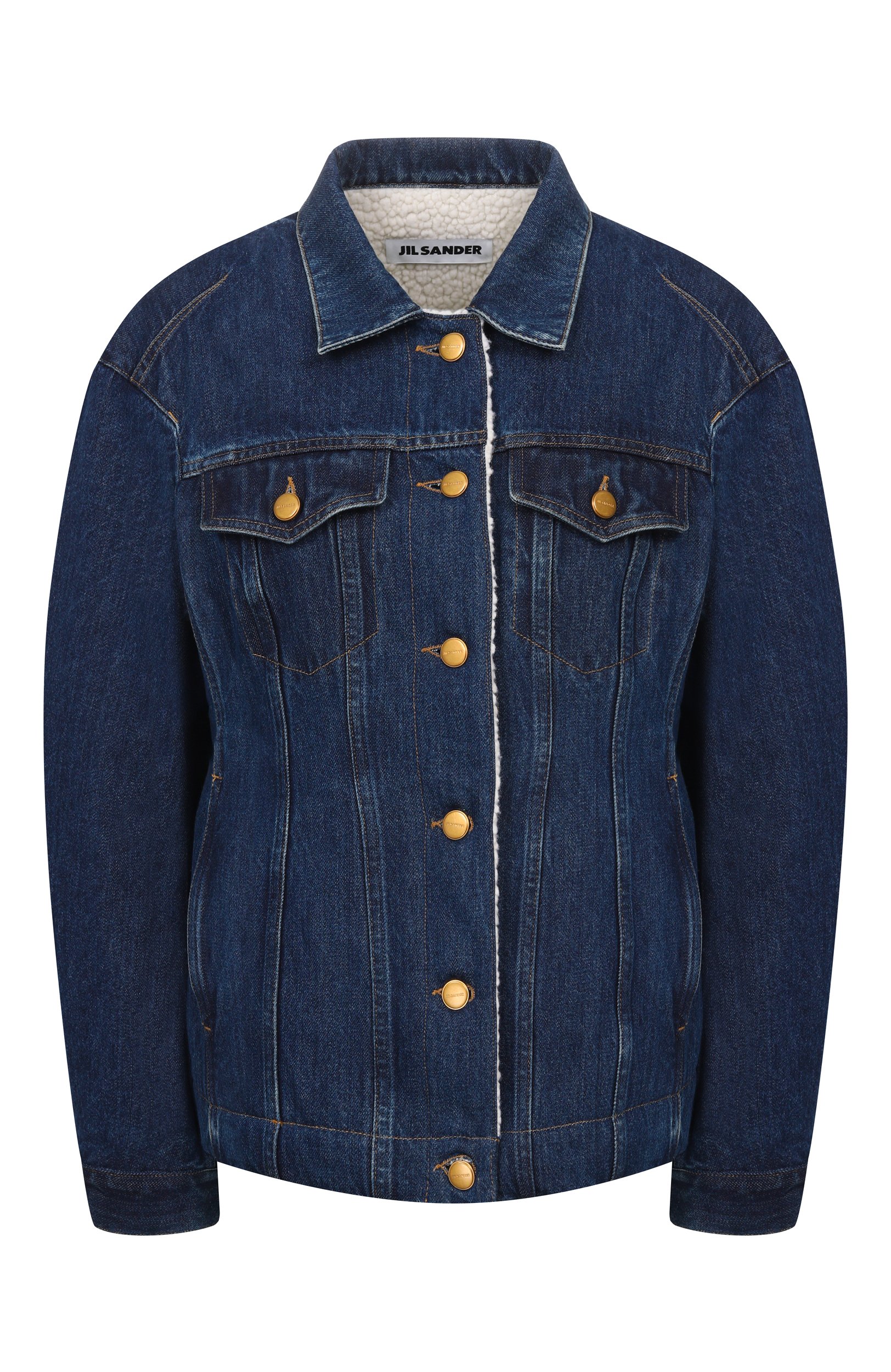 Джинсовая куртка JIL SANDER синего цвета по цене 250000 руб., арт. J02SW0085/J45324, фото 1 Джинсовая куртка JIL SANDER, арт. J02SW0085/J45324, фото 1