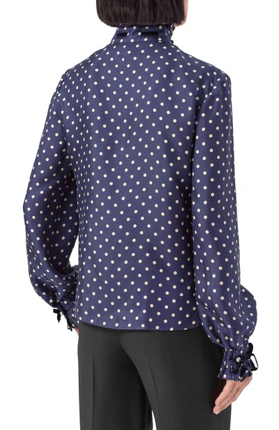 Шелковая блузка VALENTINO, арт. 7B3AB7U7/9ML, фото 4