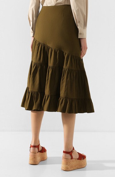 Юбка из смеси льна и хлопка DRIES VAN NOTEN, арт. 201-30863-9352, фото 4