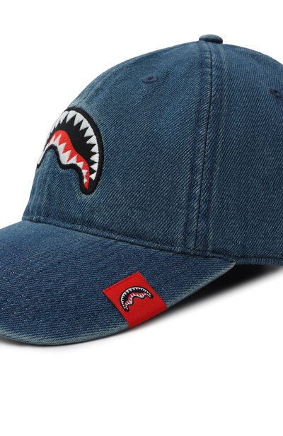 Джинсовая бейсболка SPRAYGROUND, арт. SP15040BLUE/DENIM SILVER DRIP CAP, фото 3