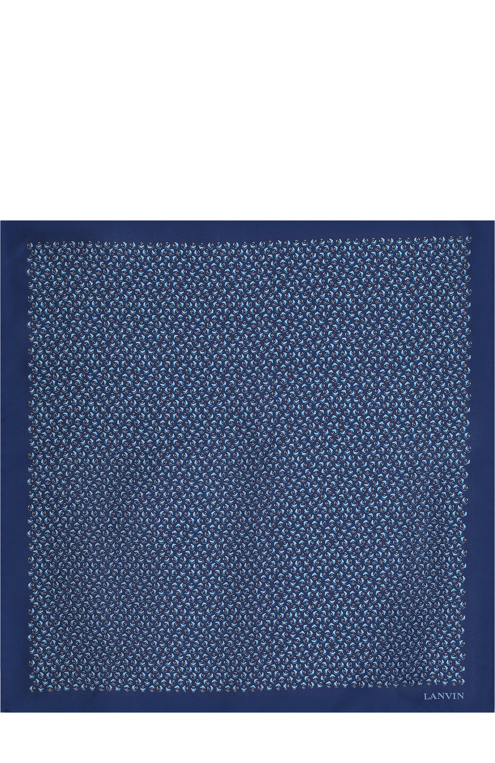 Комплект из галстука и платка LANVIN синего цвета по цене 19950 руб., арт. 4000/TIE SET, фото 4 Комплект из галстука и платка LANVIN, арт. 4000/TIE SET, фото 4