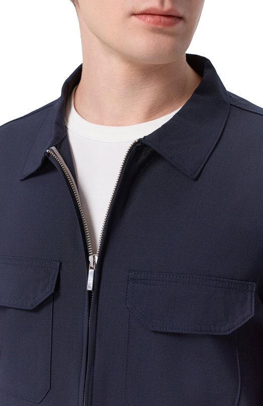 Шерстяная куртка-рубашка Richard J. Brown R0BERT/T83.0. Синий  R0BERT/T83.0. Фото 5