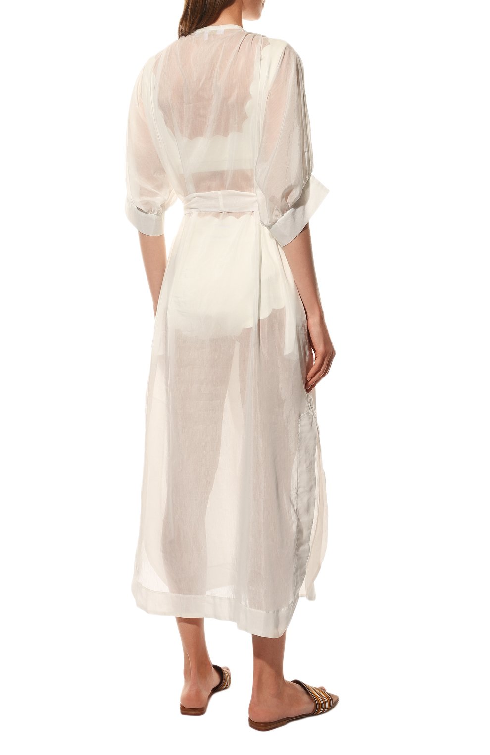 Туника из хлопка и шелка LILA EUGENIE, арт. 2209 MAXI, фото 4