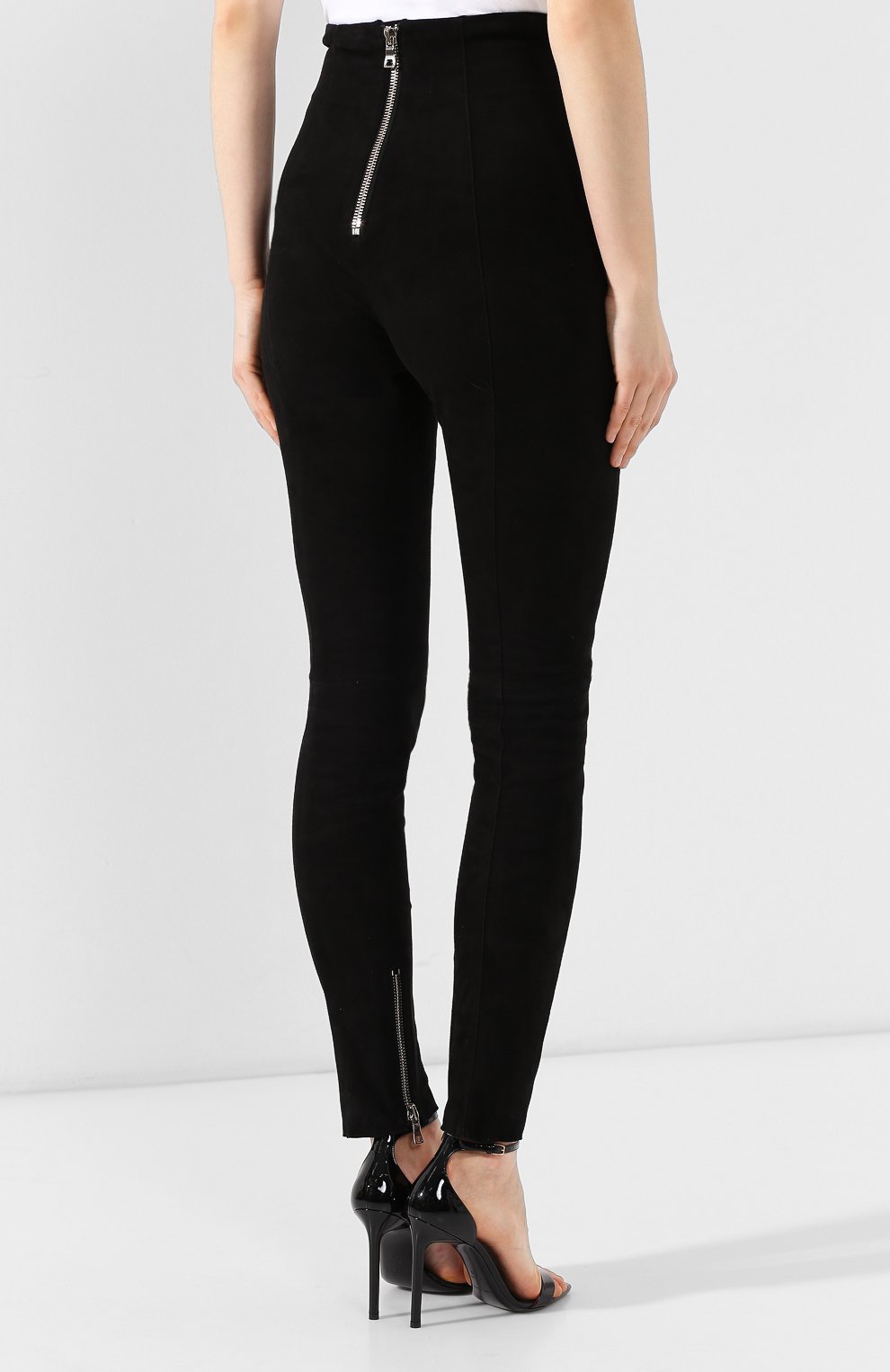 Кожаные брюки BALMAIN, арт. RF05271/L066, фото 4