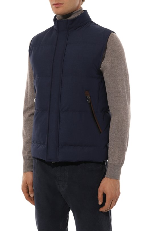 Утепленный жилет Corneliani 94C5A1-9420156 Синий  94C5A1-9420156 Фото 3
