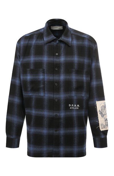 Хлопковая рубашка DOMREBEL, арт. MGALLERY/L0NGSLEEVE FLANNEL SHIRT, фото 1