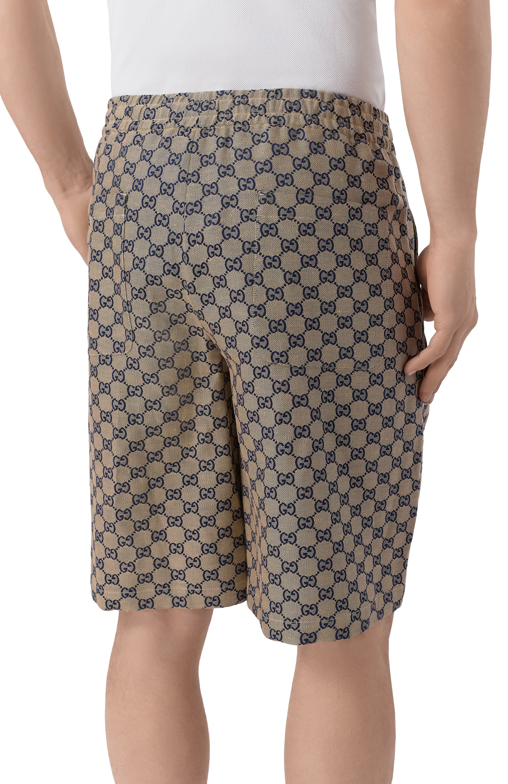 Льняные шорты GUCCI, арт. 742781/ZAM7G, фото 4