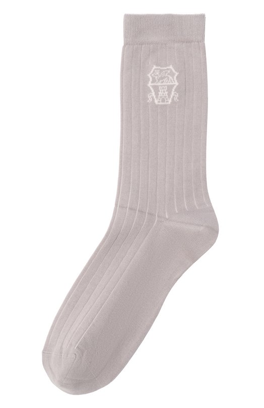 Хлопковые носки Brunello Cucinelli MCS93561 Бежевый MCS93561