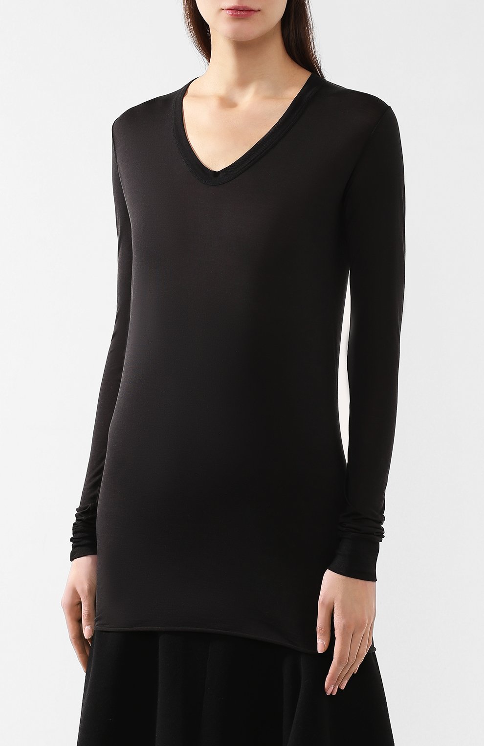 Шелковый лонгслив RICK OWENS, арт. RP19S6200/JR, фото 3