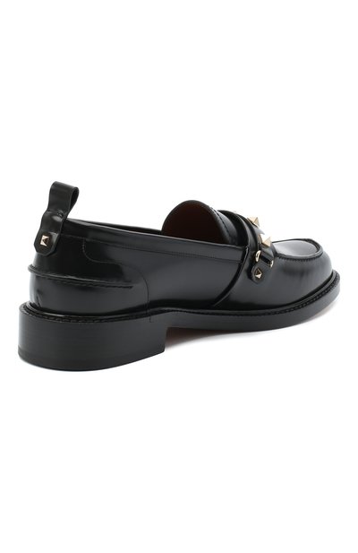 Кожаные лоферы rockstud VALENTINO, арт. UW2S0Y61/DKC, фото 4