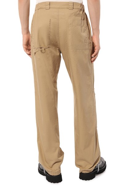 Хлопковые брюки MM6, арт. S52KA0438/S52532, фото 4