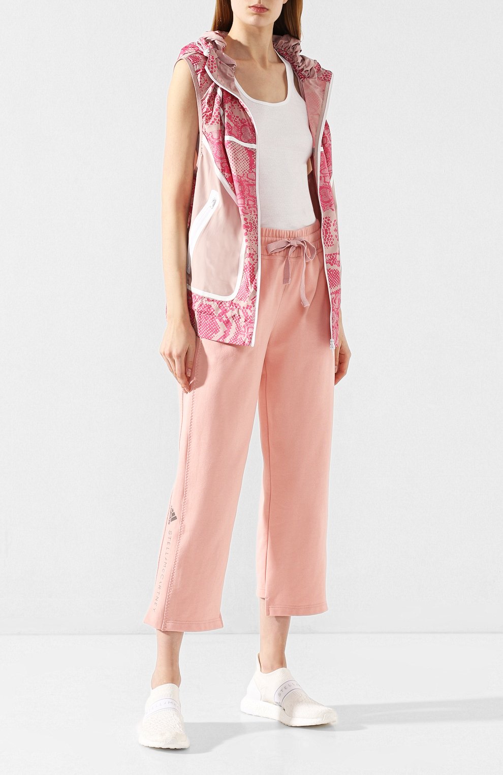 Хлопковые брюки ADIDAS BY STELLA MCCARTNEY розового цвета по цене 6995 руб., арт. FL2847, фото 2 Хлопковые брюки ADIDAS BY STELLA MCCARTNEY, арт. FL2847, фото 2