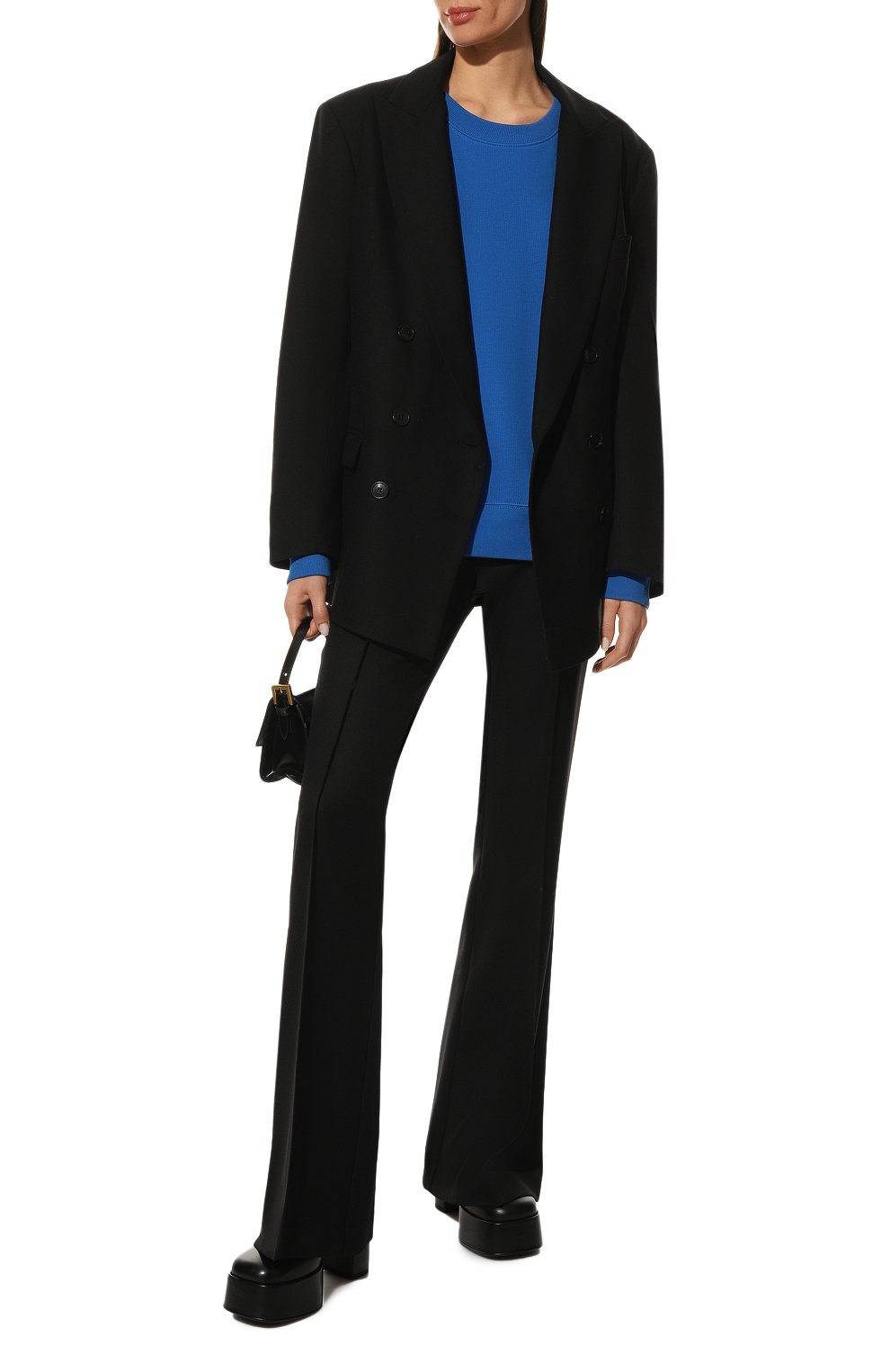 Хлопковый свитшот DRIES VAN NOTEN синего цвета по цене 34950 руб., арт. 222-011104-5615, фото 2 Хлопковый свитшот DRIES VAN NOTEN, арт. 222-011104-5615, фото 2