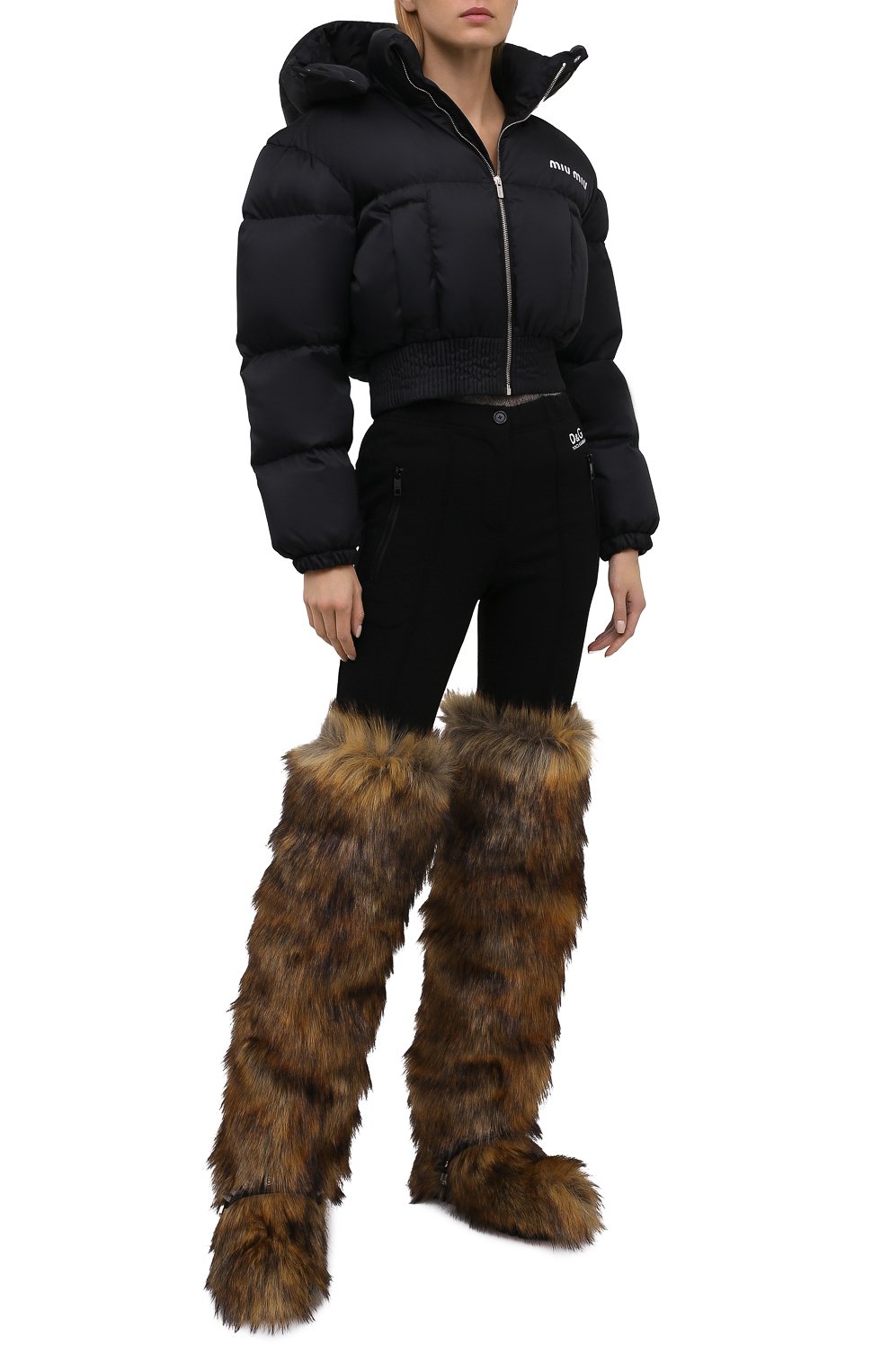 Сапоги из экомеха MIU MIU, арт. 5W574D-3LJB-F0065-M010, фото 3