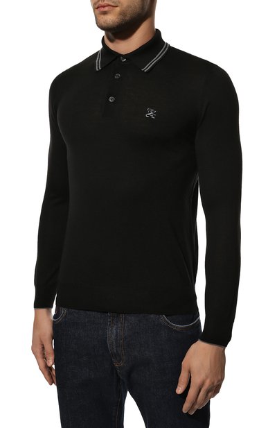 Поло из шерсти и шелка ZILLI, арт. MBY-PB008-FLASH/ML01, фото 3