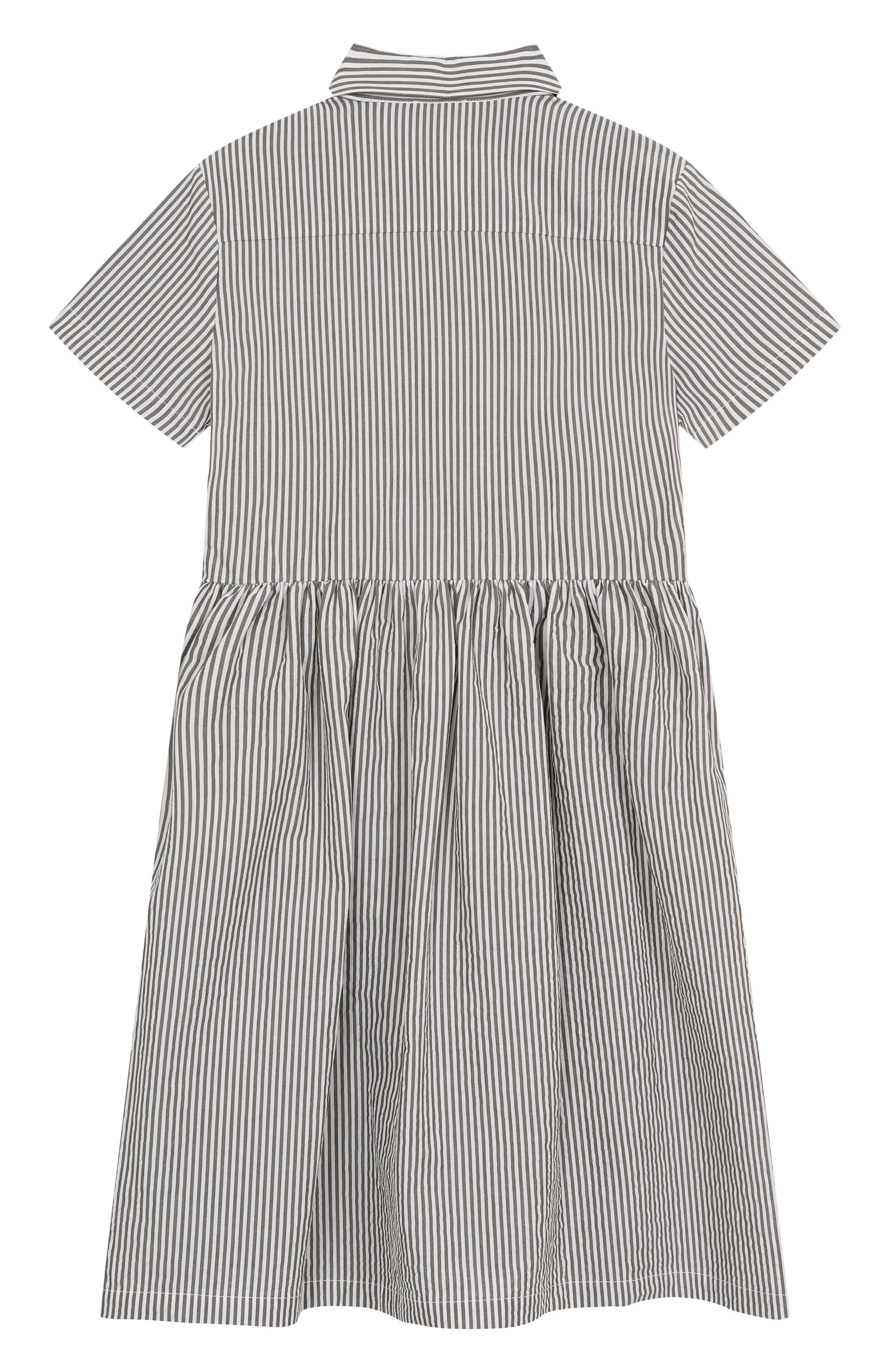 Хлопковое платье IL GUFO темно-зеленого цвета по цене 16700 руб., арт. P25VM780C1080/5A-8A, фото 2 Хлопковое платье IL GUFO, арт. P25VM780C1080/5A-8A, фото 2