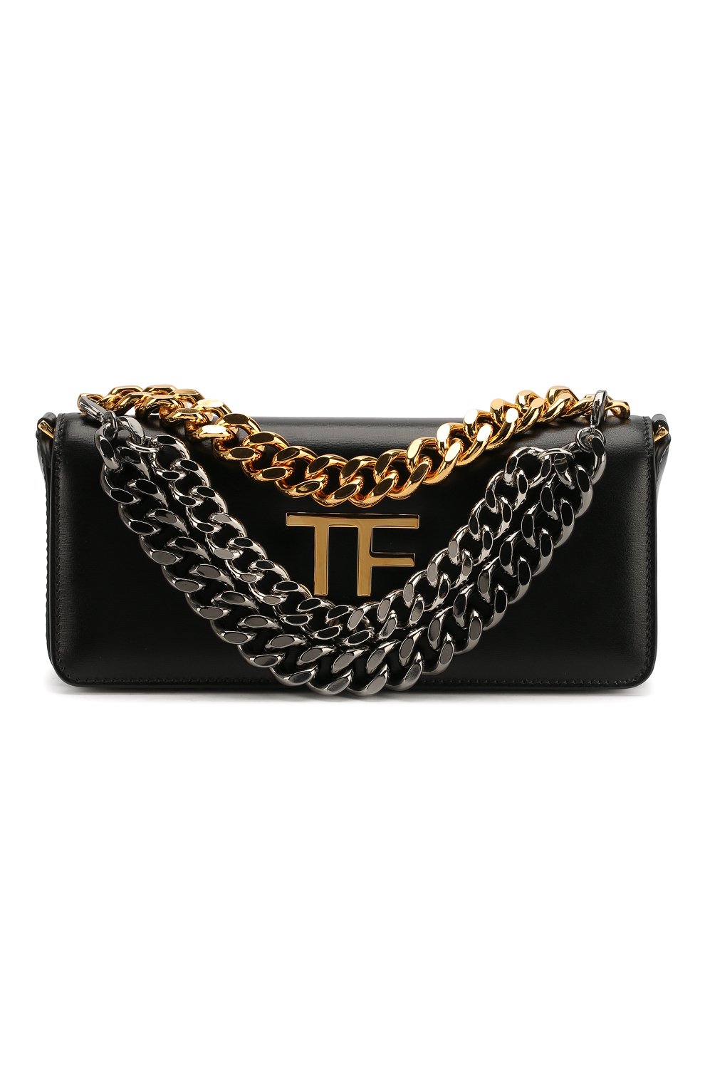 Сумка tf chain small TOM FORD черного цвета по цене 277500 руб., арт. L1252Q-LCL056, фото 1 Сумка tf chain small TOM FORD, арт. L1252Q-LCL056, фото 1