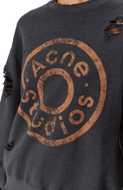 Хлопковый свитшот ACNE STUDIOS, арт. FN-UX-SWEA000044/CI0179, фото 5