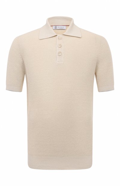 Мужская поло изо льна и хлопка BRUNELLO CUCINELLI, арт. M2L70B2292