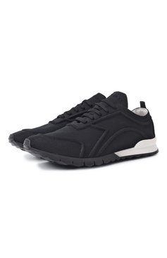 Мужские текстильные кроссовки KITON черного цвета, арт. USSA325N0106303 | Фото 1 (Подошва: Массивная; Материал внешний: Текстиль; Материал внутренний: Натуральная кожа; Драгоценные камни: Проставлено; Материал сплава: Проставлено; Материал утеплителя: Без утеплителя; Кросс-КТ: Низкие; Стили: Классический)