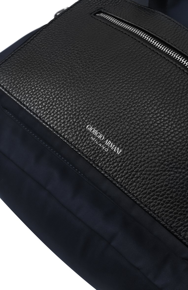 Мужской рюкзак GIORGIO ARMANI темно-синего цвета, арт. Y20133/YI68E | Фото 3 (Размер: large; Материал: Текстиль; Стили: Кэжуэл; Сумки-технические: Рюкзаки - большие)