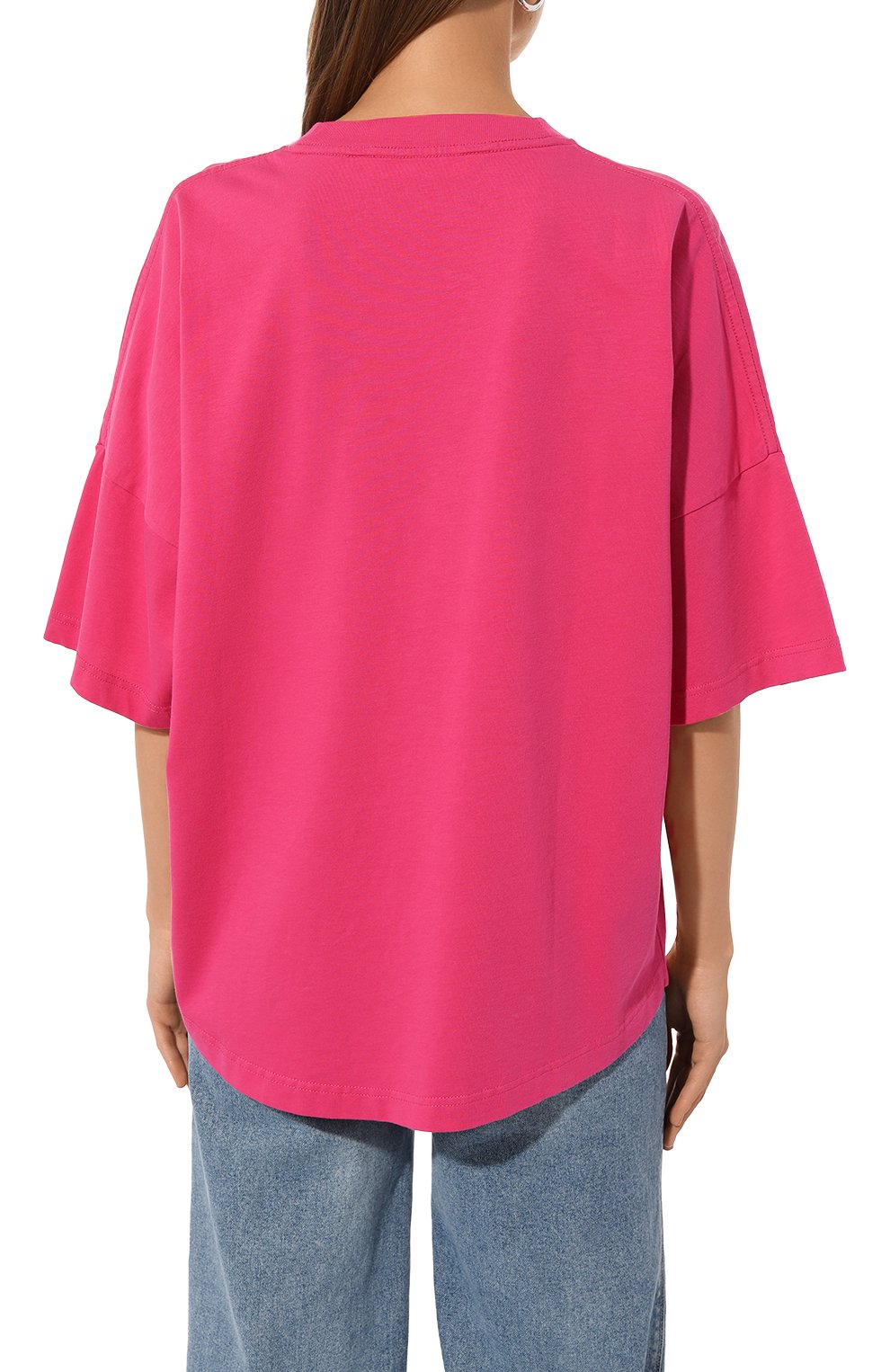 Хлопковая футболка PALM ANGELS, арт. PWAA023F24JER001, фото 4