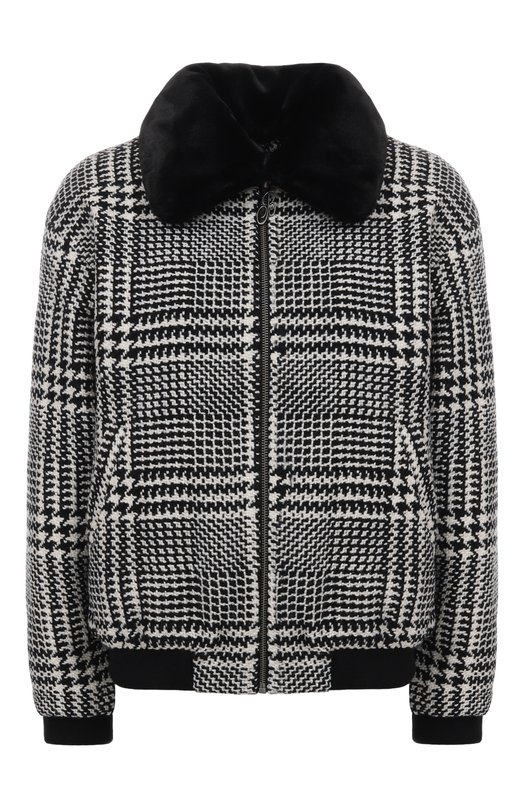 Твидовый бомбер Botrois SKU08863563 Чёрно-белый SKU08863563