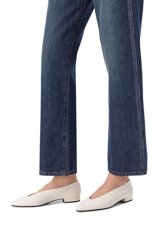 Кожаные балетки Rebecca Loro Piana FAN3737 Белый  FAN3737 Фото 2