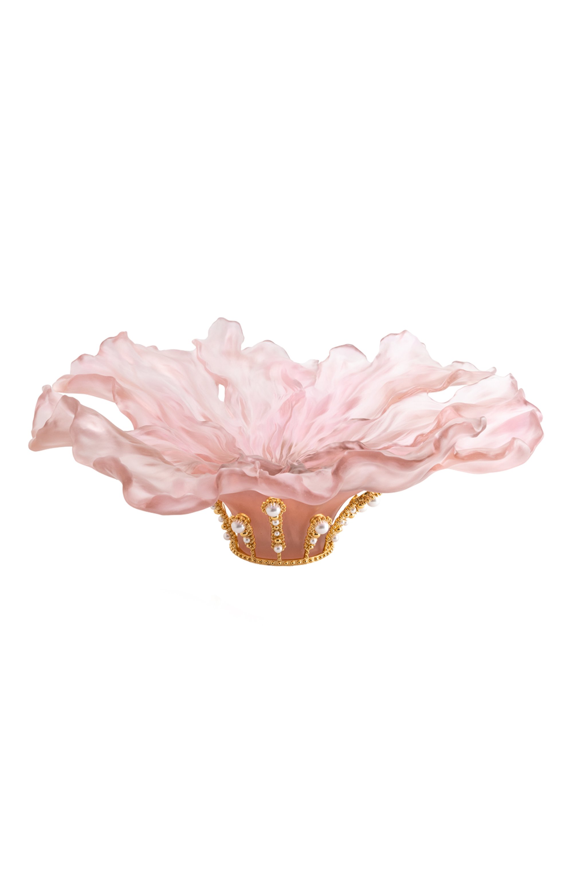 Блюдо для центра стола poetique DAUM розового цвета по цене 3960000 руб., арт. 05856, фото 1 Блюдо для центра стола poetique DAUM, арт. 05856, фото 1