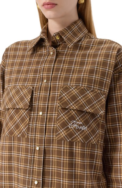 Хлопковая рубашка FORTE DEI MARMI COUTURE, арт. 24WF3102, фото 5