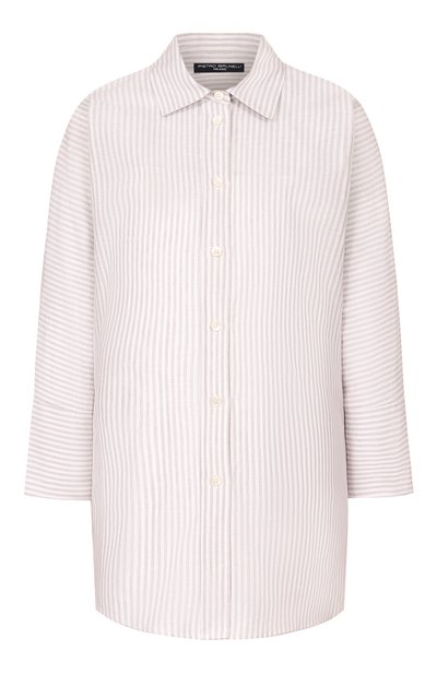 Женская рубашка изо льна и хлопка PIETRO BRUNELLI, арт. CA2514/LI0028