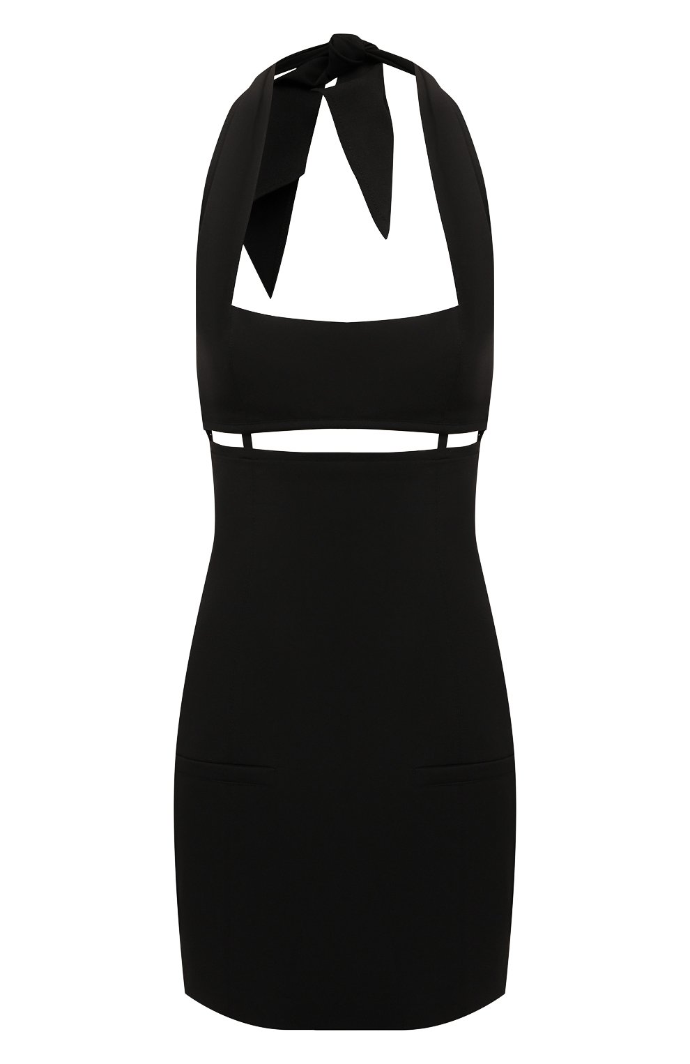 Шерстяное платье JACQUEMUS черного цвета по цене 68700 руб., арт. 221DR010-1013, фото 1 Шерстяное платье JACQUEMUS, арт. 221DR010-1013, фото 1