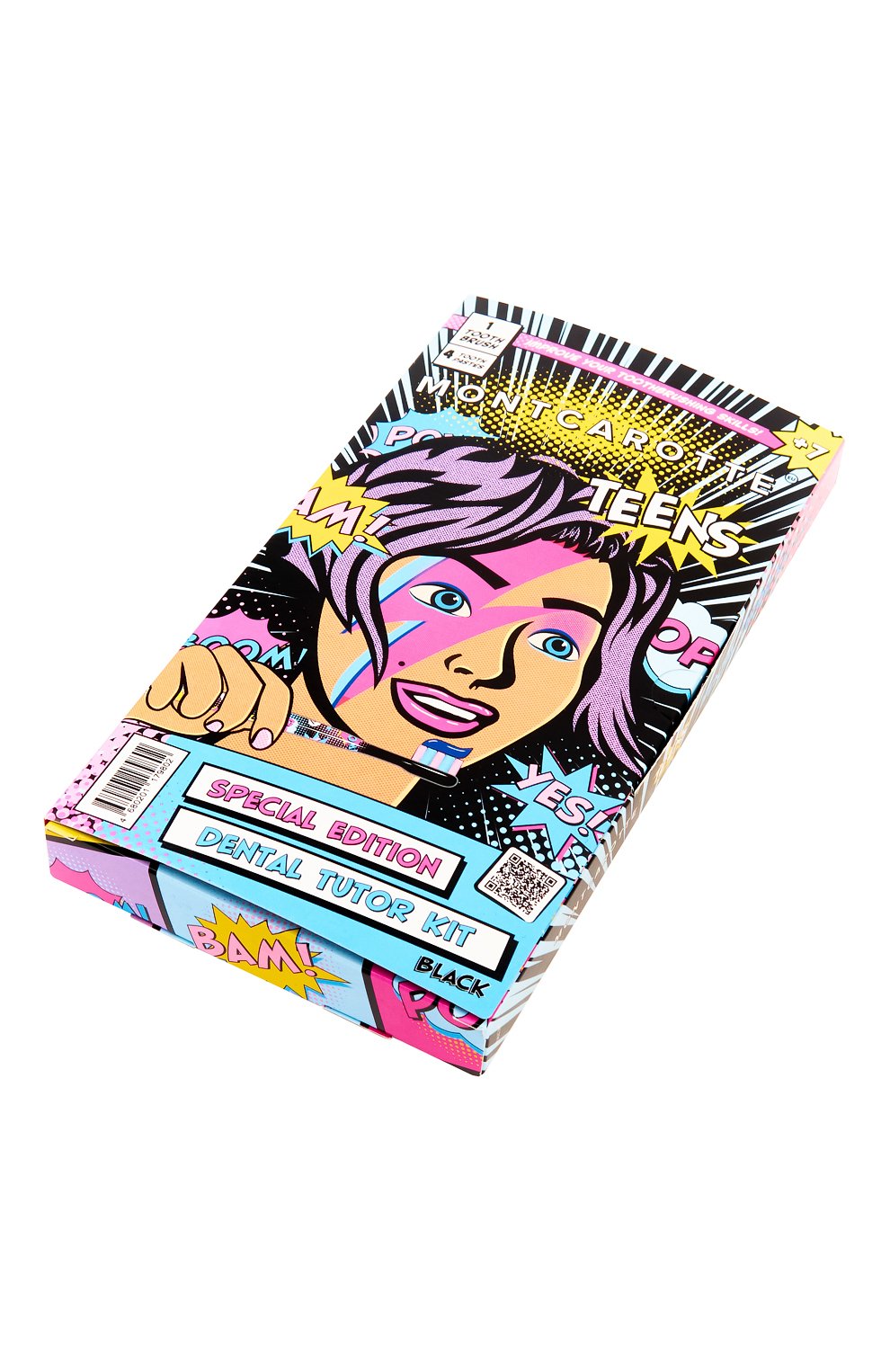 Черный набор для обучения чистки зубов у подростков и детей 7+ MONTCAROTTE, арт. МСТ908, фото 5