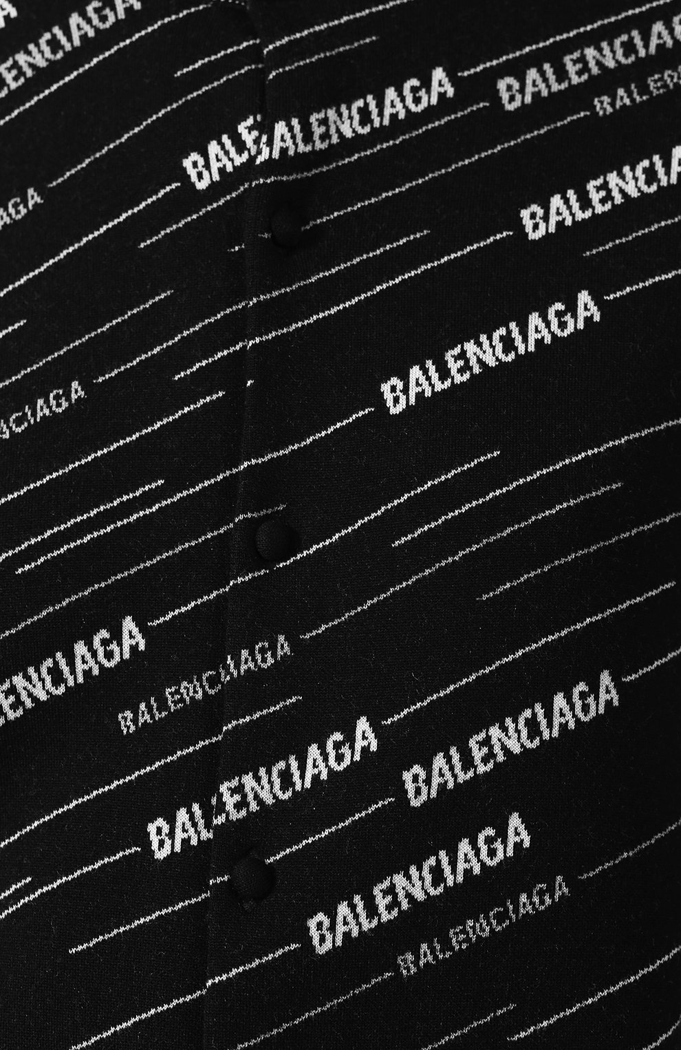 Шерстяной кардиган BALENCIAGA черно-белого цвета по цене 69250 руб., арт. 555294/T1524, фото 5 Шерстяной кардиган BALENCIAGA, арт. 555294/T1524, фото 5