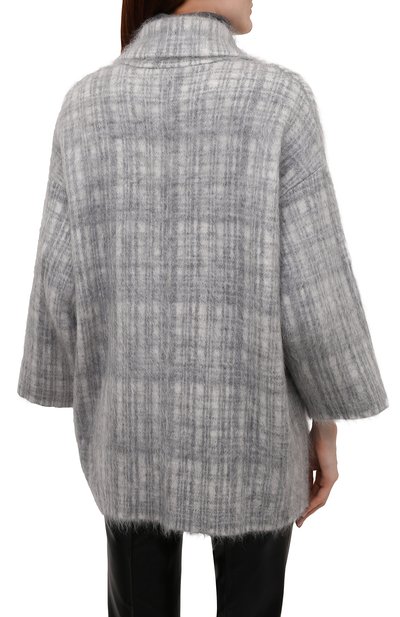 Пальто BRUNELLO CUCINELLI серого цвета по цене 515500 руб., арт. M2I182416P, фото 4 Пальто BRUNELLO CUCINELLI, арт. M2I182416P, фото 4