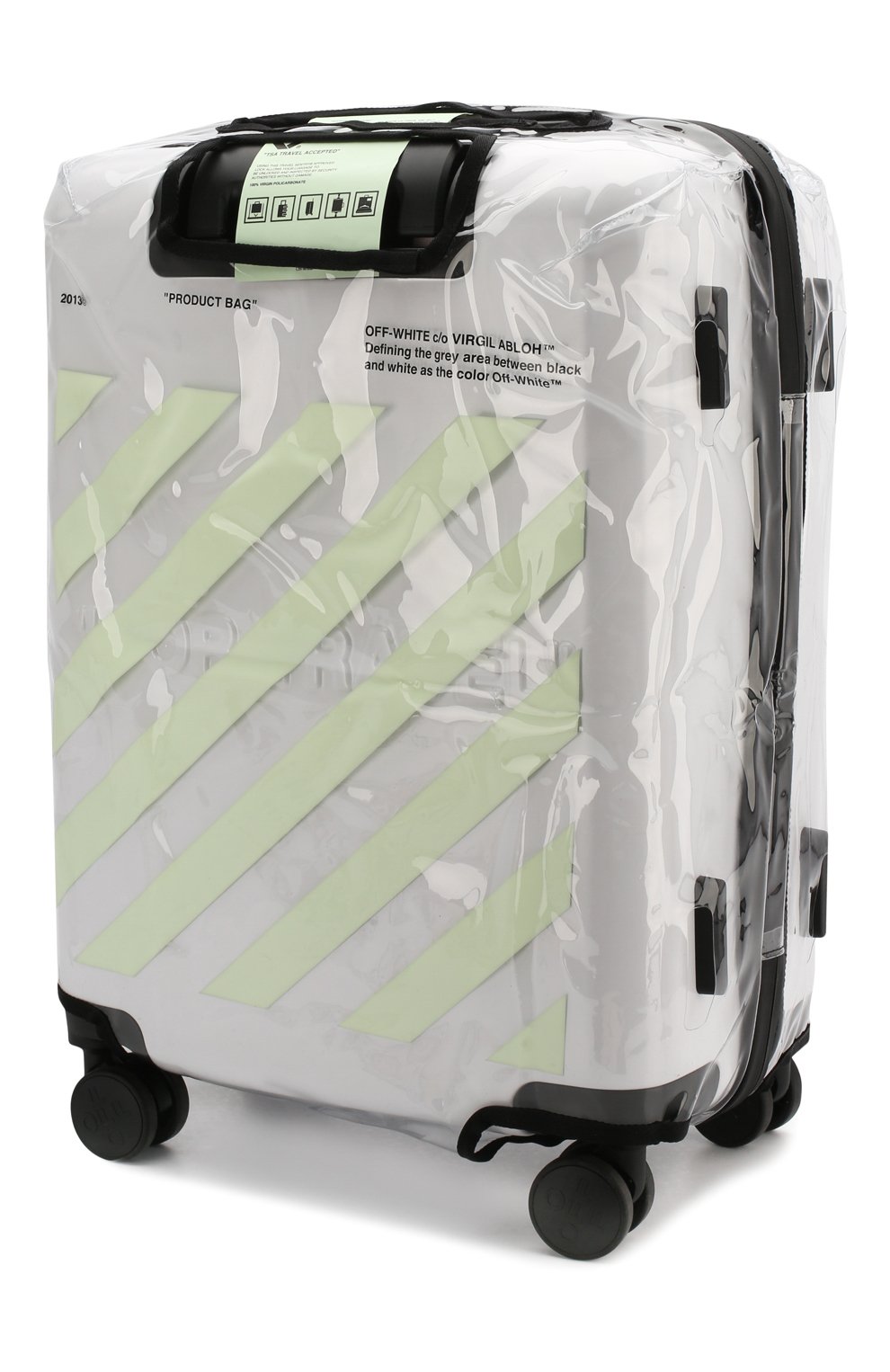 Дорожный чемодан arrow OFF-WHITE белого цвета по цене 89950 руб., арт. 0WNG001R20F610670101, фото 6 Дорожный чемодан arrow OFF-WHITE, арт. 0WNG001R20F610670101, фото 6