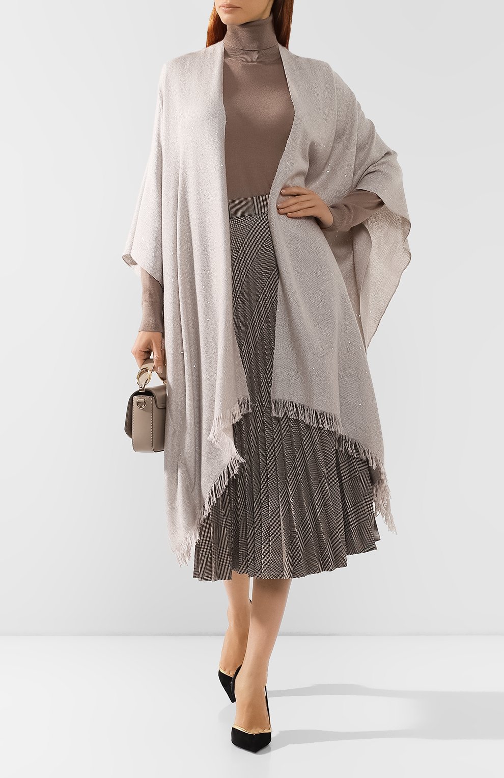 Накидка из кашемира и шелка BRUNELLO CUCINELLI, арт. MSCDVSP18P, фото 2