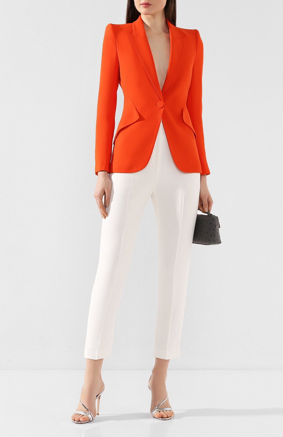 Жакет ALEXANDER MCQUEEN оранжевого цвета по цене 179500 руб., арт. 610628/QEAAA, фото 2 Жакет ALEXANDER MCQUEEN, арт. 610628/QEAAA, фото 2